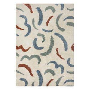 Krémovobiely koberec 200x290 cm Squiggle – Flair Rugs vyobraziť