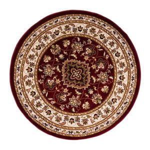 Červený okrúhly koberec 133x133 cm Sherbone - Flair Rugs vyobraziť