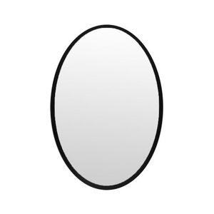 Nástenné zrkadlo Oval 40x60 cm, čierne% vyobraziť