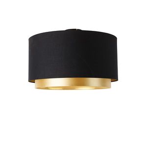 Moderné stropné svietidlo čierne so zlatým duálnym tienidlom 47 cm - Combi vyobraziť