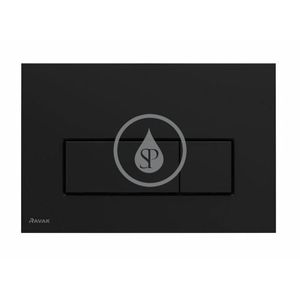 RAVAK - Uni Slim Ovládacie tlačidlo splachovania, matná čierna X01744 vyobraziť