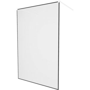 MEXEN/S - KIOTO samostatne stojaca sprchová zástena 100 x 200, transparent/čierny vzor 8 mm, biela 800-100-002-20-70 vyobraziť