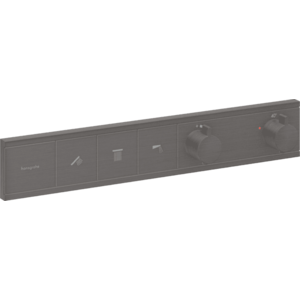 Hansgrohe RainSelect - Podomietkový termostatický modul pre 3 spotrebiče, kartáčovaný čierny chróm 15381340 vyobraziť