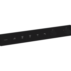 Hansgrohe RainSelect - Podomietkový termostatický modul pre 5 spotrebičov, čierna matná 15384670 vyobraziť