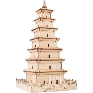 Dřevěné 3D puzzle Velká pagoda divoké husy vyobraziť