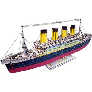 Dřevěné 3D puzzle Titanic vyobraziť
