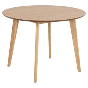 Okrúhly jedálenský stôl Roxby 105 cm hnedý vyobraziť