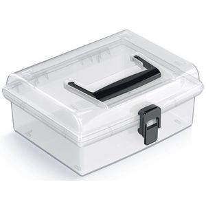 NABBI NUF2L plastový úložný box priehľadná / čierna vyobraziť