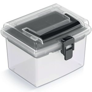 NABBI NUF1HT plastový úložný box priehľadná / čierna vyobraziť