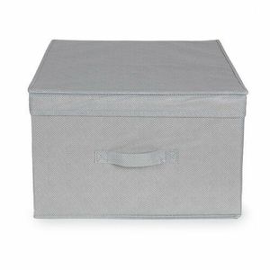 Compactor Skladací úložný kartónový box Wos, 40 x 50 x 25 cm, sivá vyobraziť