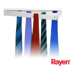 Plastový vešiak na kravaty a opasky – Rayen vyobraziť