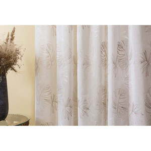 Béžová záclona 140x260 cm Cybele – Mendola Fabrics vyobraziť