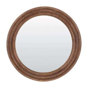 Nástenné zrkadlo s dreveným rámom ø 100 cm Florion – Light & Living vyobraziť