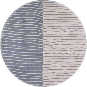 Umývateľný okrúhly koberec v sivo-krémovej farbe ø 120 cm Yuvarlak – Vitaus vyobraziť