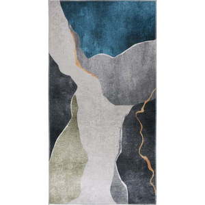 Modro-sivý umývateľný koberec 160x230 cm – Vitaus vyobraziť