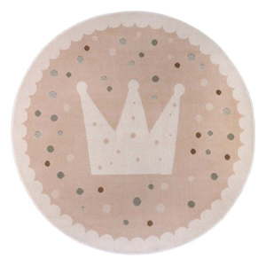 Béžový detský koberec ø 100 cm Crown – Hanse Home vyobraziť