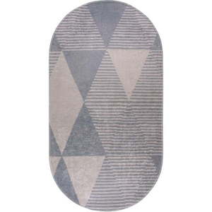 Sivý umývateľný koberec 120x180 cm Oval – Vitaus vyobraziť