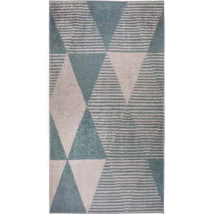 Modrý umývateľný koberec 80x150 cm – Vitaus vyobraziť