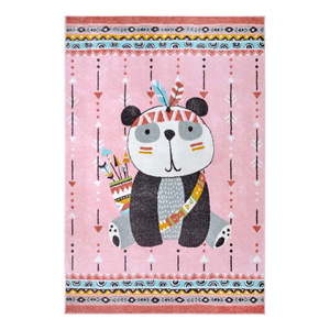 Ružový detský koberec 160x235 cm Panda – Hanse Home vyobraziť
