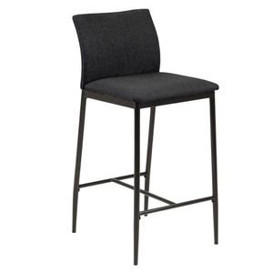 Barová stolička Demina sivá/čierna vyobraziť