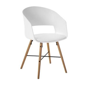Designová stolička Lena biela vyobraziť