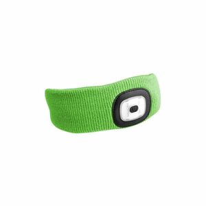 Sixtol Čelenka s čelovkou 180lm, nabíjacia, USB, uni veľkosť, bavlna/PE, fluorescenčná zelená vyobraziť