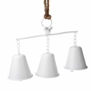 Kovové zvončeky na tyčke Ringle biela, 28 x 20 cm​ vyobraziť