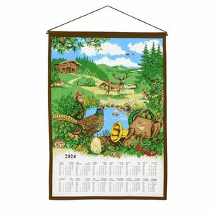 Forbyt Textilný kalendár 2024 Poľovnícky s tyčkou, 46 x 65 cm vyobraziť