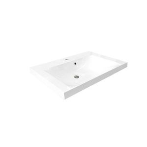 MEREO - Nábytkové umývadlo, 81x46x17 cm, liaty mramor, biele UCM8146 vyobraziť