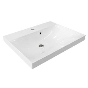 MEREO - Nábytkové umývadlo, 61x46x17 cm, liaty mramor, biele UCM6146 vyobraziť