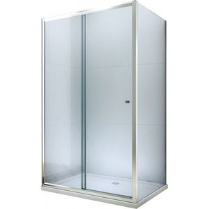 MEXEN/S - Apia Sprchovací kút 140x100, transparent, chrom + vanička so sifónom 840-140-100-01-00-4010 vyobraziť