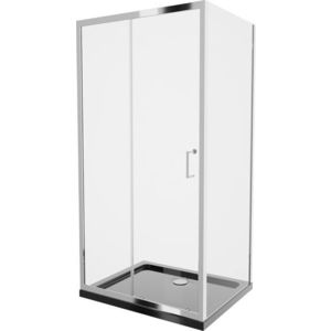 MEXEN/S - APIA sprchovací kút 110x70 cm, transparent, čierna 840-110-070-70-00 vyobraziť