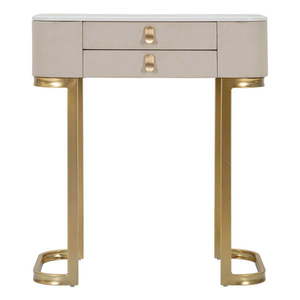 Konzolový stolík v béžovo-zlatej farbe 40x70 cm Beauty – Mauro Ferretti vyobraziť