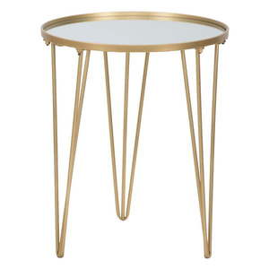 Okrúhly konferenčný stolík v zlatej farbe ø 40 cm Glam – Mauro Ferretti vyobraziť