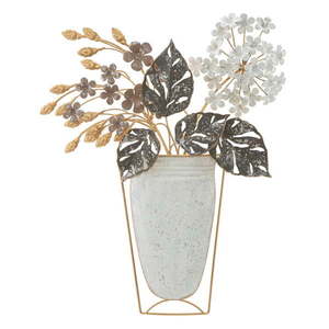 Kovová nástenná dekorácia 45, 5x53 cm Floral – Mauro Ferretti vyobraziť