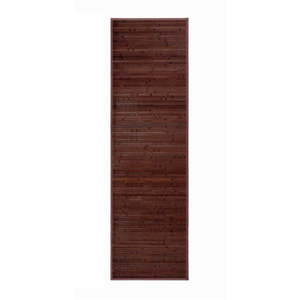 Tmavohnedý bambusový koberec 60x200 cm – Casa Selección vyobraziť