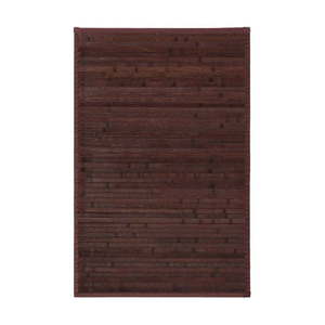 Tmavohnedý bambusový koberec 60x90 cm – Casa Selección vyobraziť