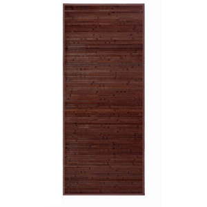 Tmavohnedý bambusový koberec 75x175 cm – Casa Selección vyobraziť