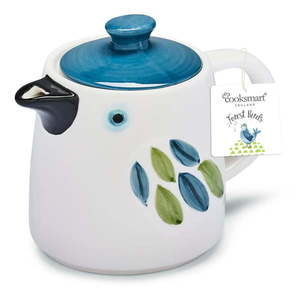 Modro-biela keramická kanvica na čaj Forest Birds – Cooksmart ® vyobraziť