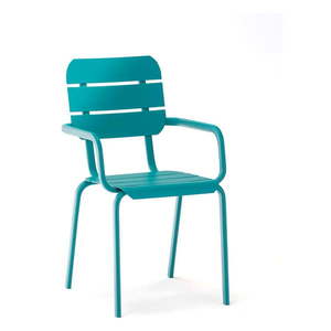 Modré kovové záhradné stoličky v súprave 4 ks Alicante – Ezeis vyobraziť