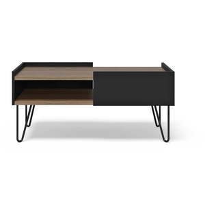 Hnedo-čierny konferenčný stolík v dekore orecha 55x100 cm Nina – TemaHome vyobraziť