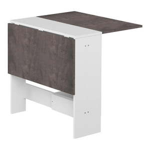 Rozkladací jedálenský stôl s doskou v dekore betónu 76x28 cm Papillon – TemaHome vyobraziť