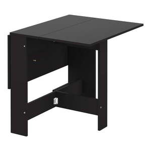 Rozkladací jedálenský stôl s čiernou doskou 76x28 cm Papillon – TemaHome vyobraziť
