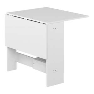 Rozkladací jedálenský stôl s bielou doskou 76x28 cm Papillon – TemaHome vyobraziť