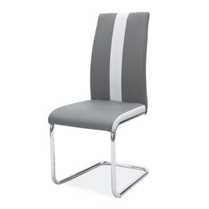 Sconto Jedálenská stolička SIGH-200 sivá/chróm vyobraziť