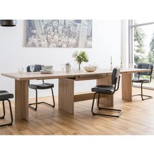 Veľký rozkladací jedálenský stôl Ancona 160x90 cm, dub sonoma% vyobraziť