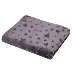 Cashmere deka Stella 150x200 cm, motív hviezdy, antracitová% vyobraziť