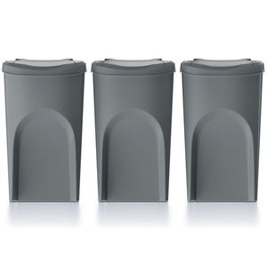 NABBI IKWB35S3 odpadkový kôš na triedený odpad (3 ks) 35 l sivý kameň vyobraziť