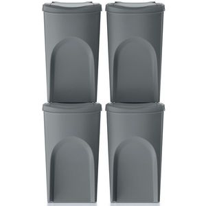 NABBI IKWB35S4 odpadkový kôš na triedený odpad (4 ks) 35 l sivý kameň vyobraziť