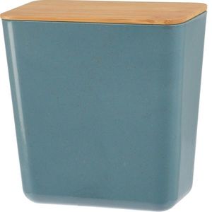 Úložný box s bambusovým vekom Roger, 13 x 13, 7 x 8 cm, modrá vyobraziť